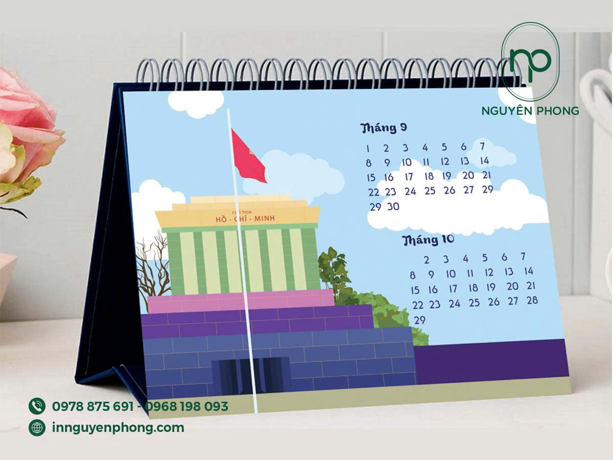 Mẫu lịch để bàn đẹp